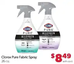 Family Fresh Market Clorox pure fabric spray offer