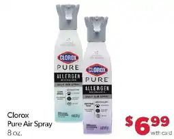 Family Fresh Market Clorox pure air spray offer