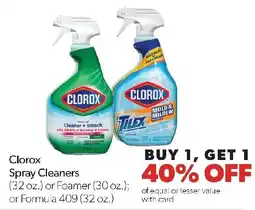 Family Fresh Market Clorox Spray Cleaners offer