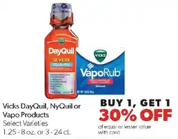 Family Fresh Market Vicks DayQuil, NyQuil or Vapo Products offer