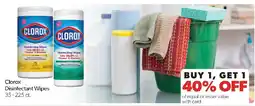 Family Fresh Market Clorox Disinfectant Wipes offer