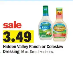 Meijer Hidden Valley Ranch or Coleslaw Dressing offer