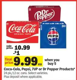 Meijer Coca-Cola, Pepsi, 7UP or Dr Pepper Products offer