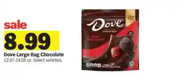 Meijer Dove Large Bag Chocolate offer