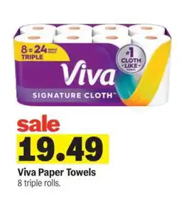 Meijer Viva Paper Towels offer