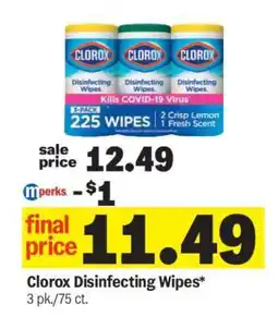 Meijer Clorox Disinfecting Wipes offer
