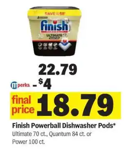 Meijer Finish Powerball Dishwasher Pods offer