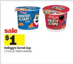 Meijer Kellogg's Cereal Cup offer