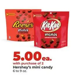 Hy-Vee Hershey’s mini candy offer