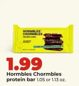Hy-Vee Hormbles Chormbles protein bar offer
