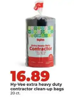 Hy-Vee Hy-Vee extra heavy duty contractor clean-up bags offer