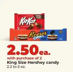 Hy-Vee King Size Hershey candy offer