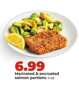 Hy-Vee Marinated & encrusted salmon portions offer