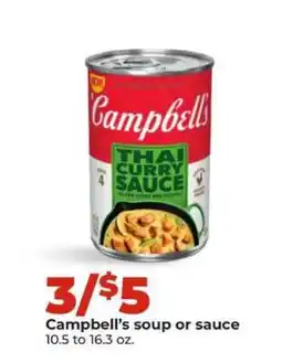 Hy-Vee Campbellโs soup or sauce offer