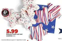 Hy-Vee Bakery fresh cut out cookies offer