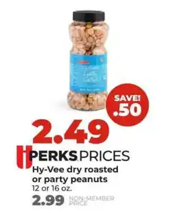 Hy-Vee Hy-Vee dry roasted or party peanuts offer