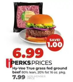 Hy-Vee Hy-Vee True grass fed ground beef offer