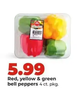 Hy-Vee Red, Yellow & Green Bell Peppers offer