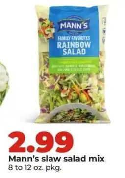 Hy-Vee Mann's slaw salad mix offer