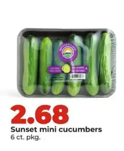 Hy-Vee Sunset mini cucumbers offer