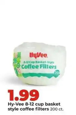 Hy-Vee Hy-Vee 8-12 cup basket style coffee filters offer