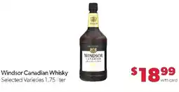 Family Fresh Market Windsor Canadian Whisky offer