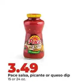 Hy-Vee Pace salsa, picante or queso dip offer