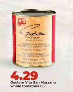Hy-Vee Gustare Vita san marzano whole tomatoes offer