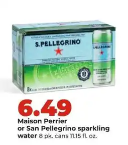 Hy-Vee Maison Perrier or San Pellegrino sparkling water offer