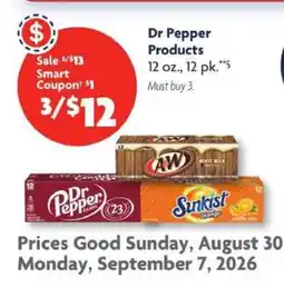 Family Dollar Dr Pepper Products offer