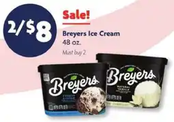 Family Dollar Breyers Ice Cream offer