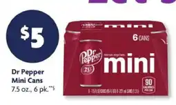 Family Dollar Dr Pepper Mini Cans offer