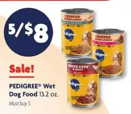 Family Dollar Pedigree Wet Dog Food offer