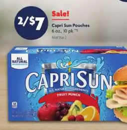 Family Dollar Capri Sun Pouches offer