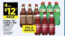 Dollar General Dr Pepper, 7UP, Canada Dry, A&W, or Sunkist offer