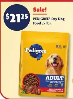 Family Dollar Pedigree Dry Dog Food offer