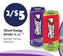 Family Dollar Ghost Energy Drinks offer