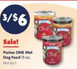Family Dollar Purina One Wet Dog Food offer