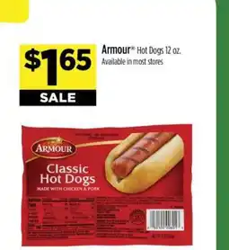 Dollar General Armour Hot Dogs 12 oz offer