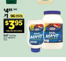 Dollar General Kraft Real Mayo offer