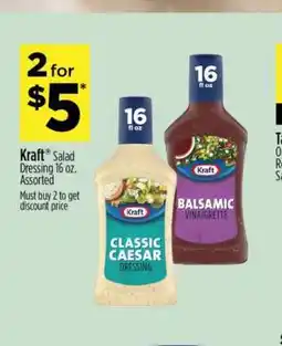 Dollar General Kraft Salad Dressing 16 oz. Assorted offer