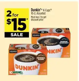 Dollar General Dunkin' K-Cups offer
