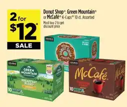 Dollar General Donut Shop , Green Mountain or McCafé K-Cups offer
