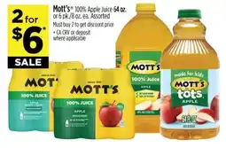 Dollar General Mott's 100% Apple Juice offer