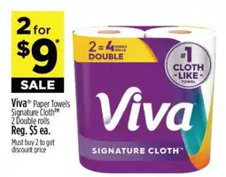 Dollar General Viva Paper Towels Signature Cloth offer