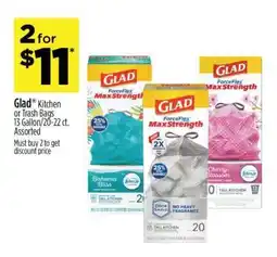 Dollar General Glad Kitchen or Trash Bags offer