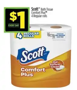 Dollar General Scott Bath Tissue Comfort Plus offer