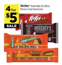 Dollar General Hershey Snack Packs offer