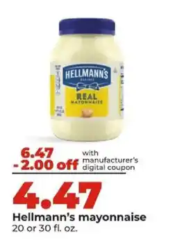 Hy-Vee Hellmann's mayonnaise offer