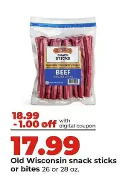 Hy-Vee Old Wisconsin snack sticks offer